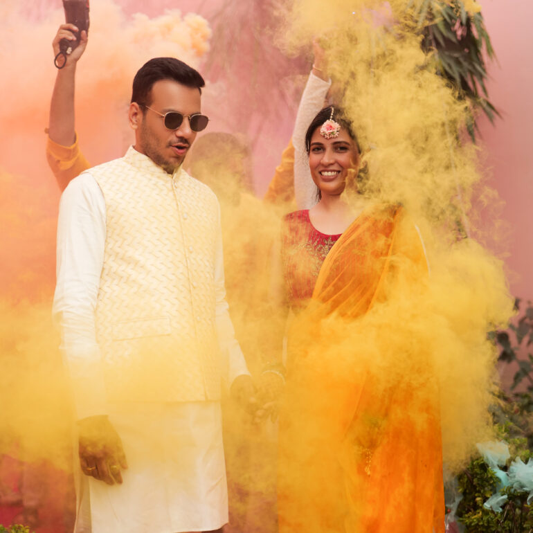 Colorful Wedding Shoot by Wedding Reels